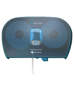 NORTHSHORE BLUE SIDE BY SIDE TOILET ROLL DISPENSER