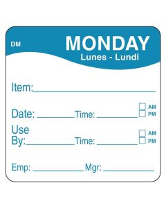 2x2" DISSOLVE-A-WAY - MONDAY 250 PER ROLL - 1100531