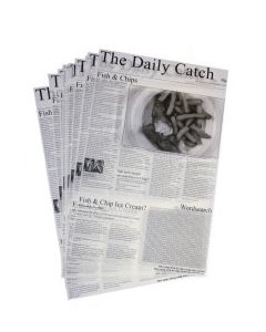 "THE DAILY CATCH" NEWSPAPER GREASEPROOF PAPER 1000/PACK