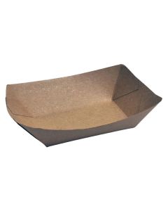 ECOKRAFT BROWN FOOD TRAY 300ML 1000 PER CASE #1