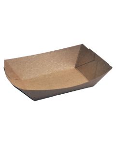 ECOKRAFT BROWN FOOD TRAY 400ML 1000 PER CASE #2