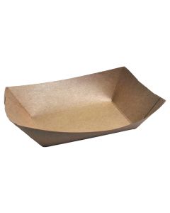 ECOKRAFT BROWN FOOD TRAY 800ML 500 PER CASE #3