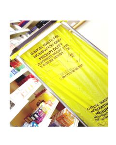 YELLOW CLINICAL WASTE BAG 17L 20x50 ROLL RS058381 / MVN040