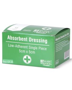LOW ADHERENT DRESSING 5x5CM 100 PER BOX 86958