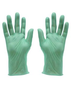 Green Vinyl Powder Free Gloves Large (Pack/100)