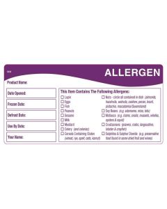 REMOVABLE ALLERGEN LABEL 500 LABELS ON ROLL 116150
