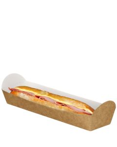 KRAFT BAGUETTE TRAY CASE/500
