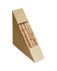 Single Sandwich Wedge 38mm Kraft (Case/500)