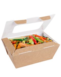 FOOD TO GO BOX WITH WINDOW SMALL CASE X 360