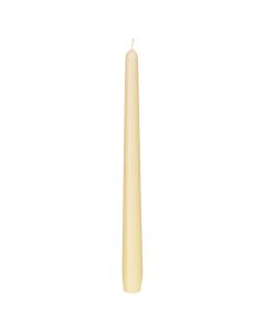 10"ANTIQUE CREAM TAPER CANDLES 100/CASE 7.5HRS BURN  351318