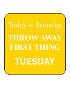 REMOVALE DAY OF THE WEEK LABEL TUESDAY 25MM ROLL/1000