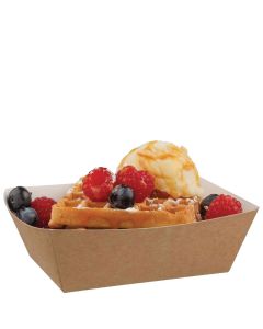 SMALL OPEN KRAFT TRAY CASE X 500 01/CSTCK