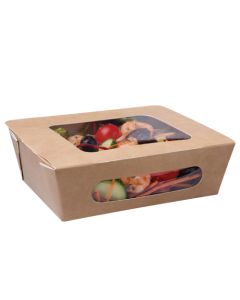 SELF SEAL SALAD PACK KRAFT CASE X 250
