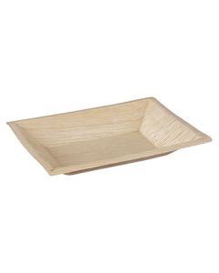 PALM LEAF RECTANGLE PLATE 17x12CM CASE X 200