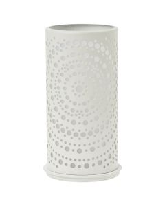 WHITE BILLY CANDLE HOLDER 140x75MM CASE X 4