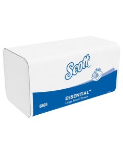 KC SCOTT WHITE HAND TOWEL 3600 INTERFOLDED WHITE KC-6669
