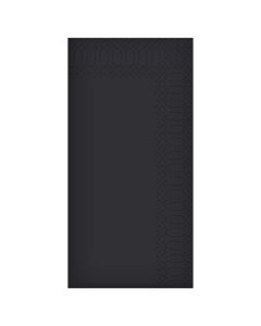 16" 3PLY BLACK BOOKFOLD NAPKIN   CASE X 1000  4038BK