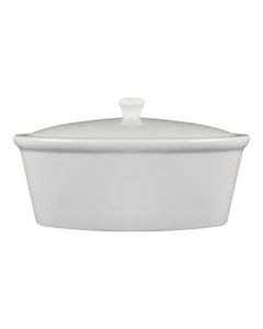 OLYMPIA WHITE COOKWARE OVAL POT & LID