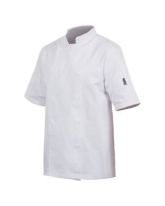 MENS CHEF JACKET WHITE SHORT SLEEVE XLARGE