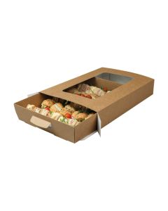 LARGE PLATTER BOX WITH WINDOW 482x331x82.5mm Pk25 01PLTLTS
