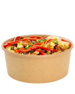 750ml Round Kraft Bowl (Case/300)