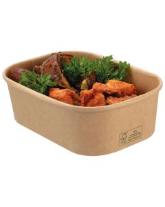 STAGIONE 650ML KRAFT PP LINED TRAY CASE/300
