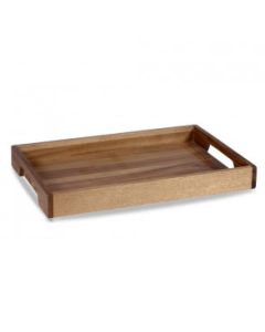 Solid Wood Base Handled Tray 39.7x25.8cm (Case/4)
