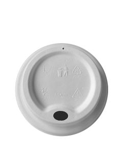 8oz Moulded Fibre Sip Through Lid 80mm (Case/1,000)