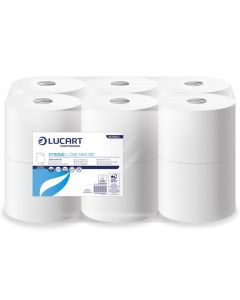 Lucart Strong L-One White Mini Toilet Rolls (Case/12)