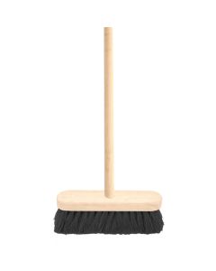 12" BLACK COCO BROOM COMPLETE