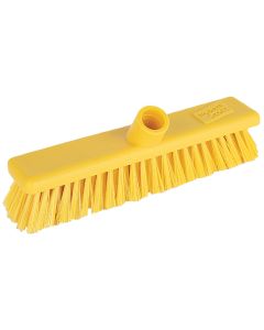 HYGIENE BROOM HEAD 12" STIFF YELLOW
