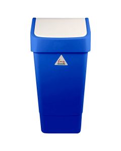 SWING TOP BIN BLUE - 50L