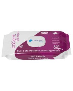 Uniwipe Patient Skin Cleansing Wipes (Pack/100)