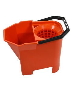 SYR BULL DOG MOP BUCKET RED C/W SIEVE & WRINGER FILTER