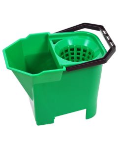 SYR BULL DOG MOP BUCKET GREEN C/W SIEVE & WRINGER FILTER