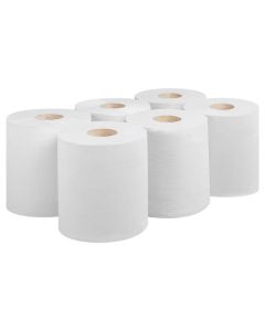 1PLY WHITE C/FEED 6 PER PACK 300 METRE