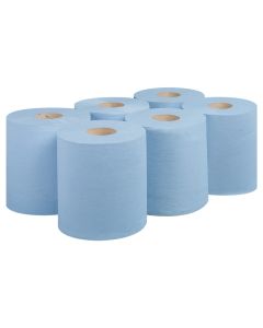 BLUE C/FEED 2PLY 150M LENGTH 6 ROLLS PER PACK