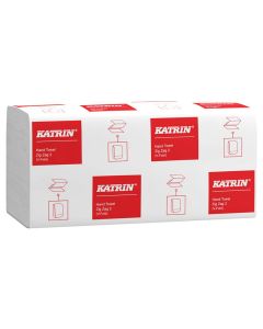 WHITE ZIG/ZAG HAND TOWEL 2PLY 4000 PER BOX SINGLE FOLD