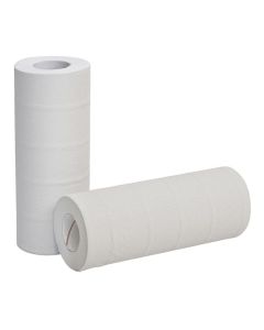 10" WHITE HYGIENE ROLLS 2PLY CASE/24