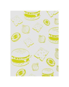 YELLOW BURGER WRAPS 1000 PER PACK