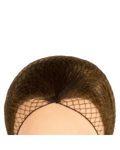 DISPOSABLE BROWN HAIR NETS 100 PER PACK