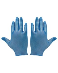 BLUE VINYL DISP GLOVES XLARGE POWDER FREE 100/CASE   GD13