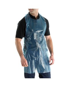 BLUE POLYTHENE APRON 42x27 DISPOSABLE - 100 G 1000/CASE