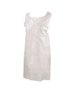 WHITEPOLYTHENE APRON ON A ROLL 200 PER ROLL 5 ROLLS PER BOX