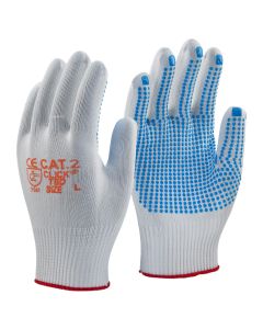 TRONIX BLUE DOT WORK GLOVE XTRA LARGE