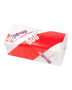 NAPKIN - 30CM WHITE SOFT 1PLY (WIPE UP) CASE/5000