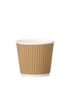 4oz Kraft Ripple Wrap Hot Cups