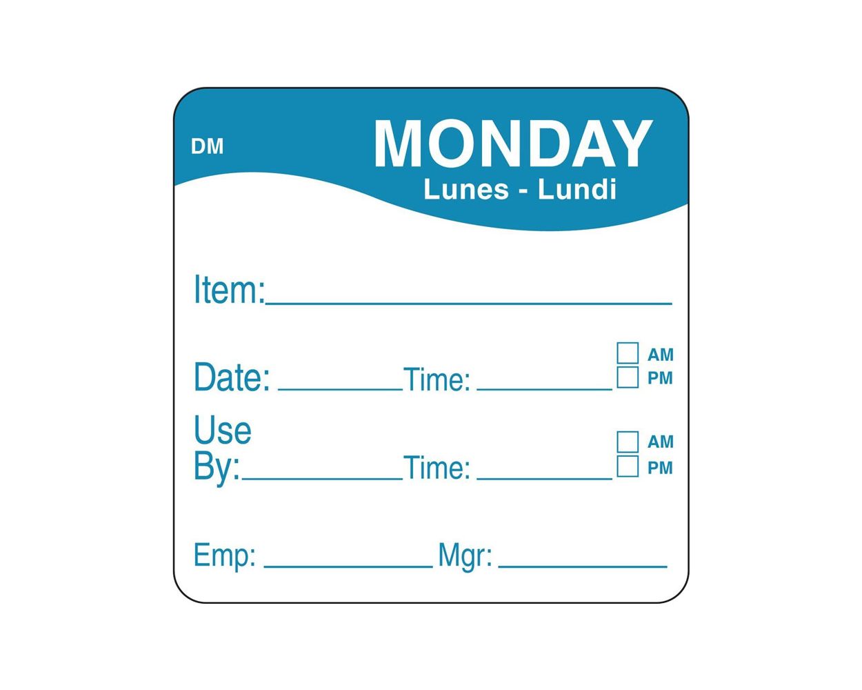 2x2" DISSOLVE-A-WAY - MONDAY 250 PER ROLL - 1100531