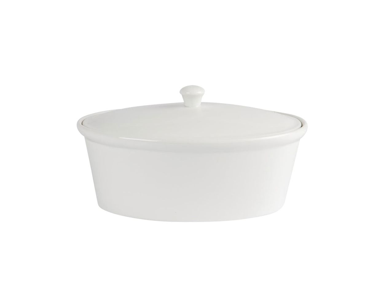 OLYMPIA OVAL CASSEROLE DISH C/W LID - 3.2L