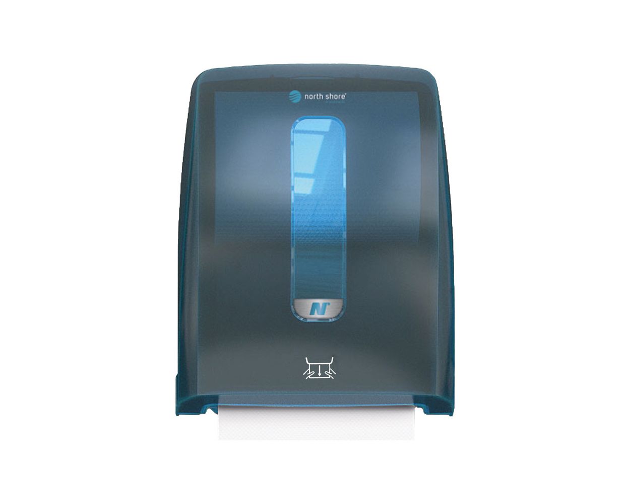 NORTH SHORE HANDS FREE HAND TOWEL ROLL DISPENSER BLUE